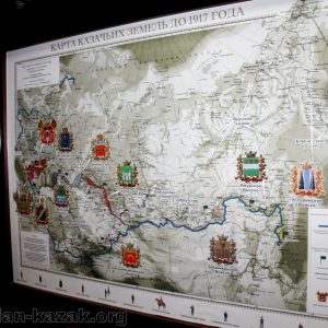 Карта казачьих войск Российской Империи к 1917 г.